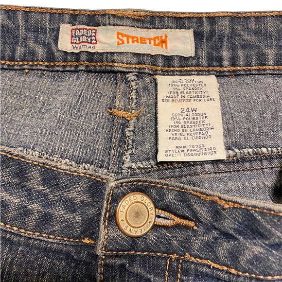 Faded Glory Stretch Jean, plus sz 24W - Picture 3 of 6